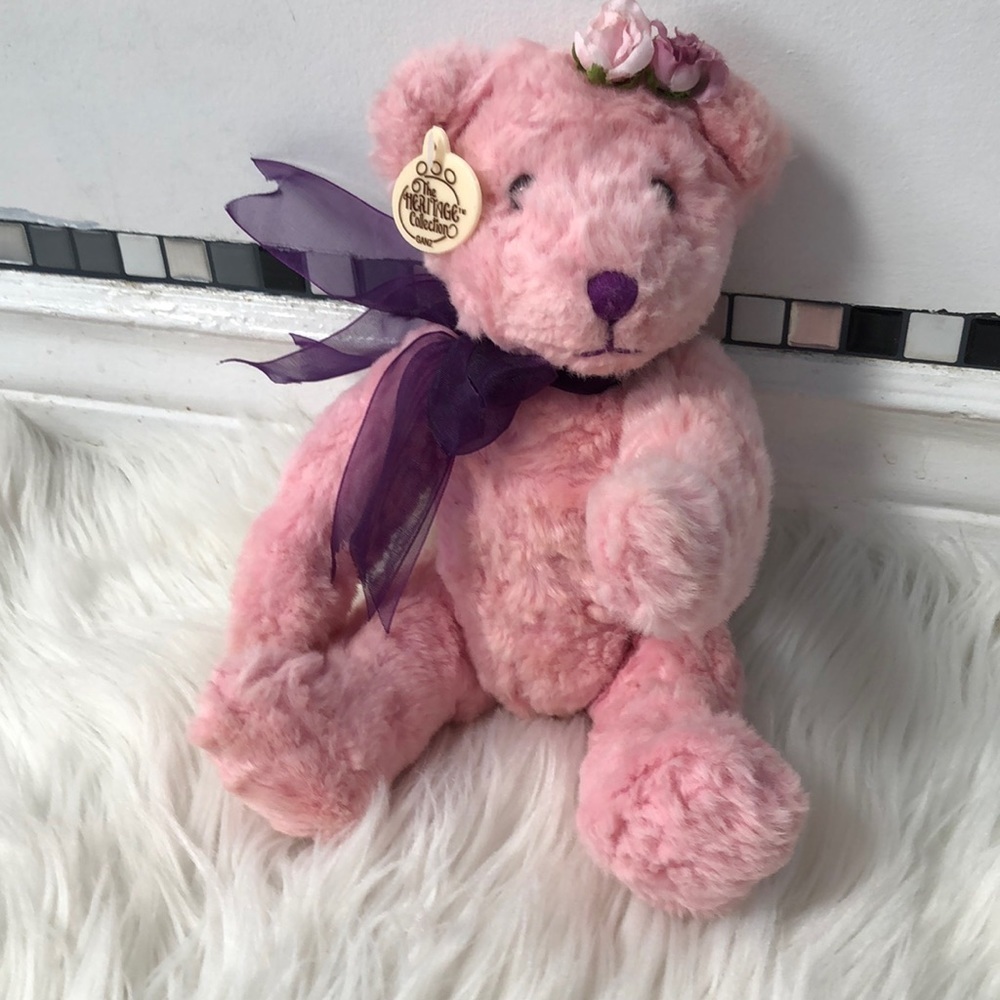 Vintage Ganz Heritage Collection pink Teddy Bear 12” high